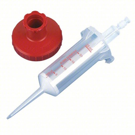 [3930-A] Globe Scientific, Inc. Diamond RV-Pette PRO Adapter for 25mL Tip, Red