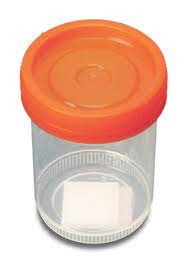 [3470] Ansell 120cc Cup with "Orange" Lid, Sterile, 25/bx, 2 bx/cs
