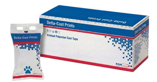 [7227320] BSN Medical/Jobst Delta-Cast Prints Cast Tape, 2" x 4 yds, Paw Print, 10 rl/bx