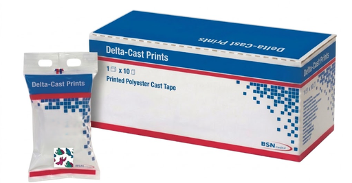 [4502] BSN Medical/Jobst Delta-Cast Prints Cast Tape, 2" x 4 yds, Dinosaurs, 10 rl/bx
