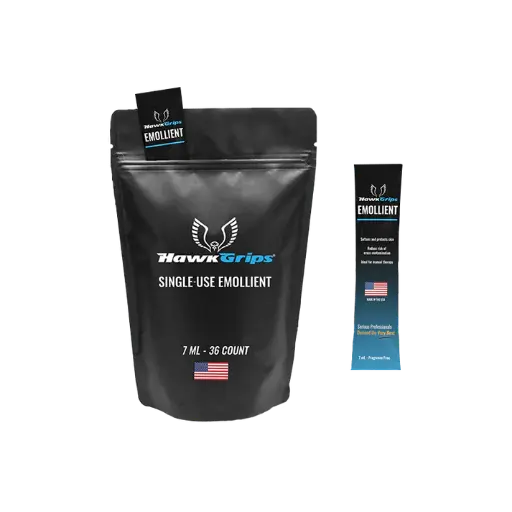 [HGEFF36] HawkGrips Single-Use Emollient, Fragrance Free. 7mL packet, 36/bag