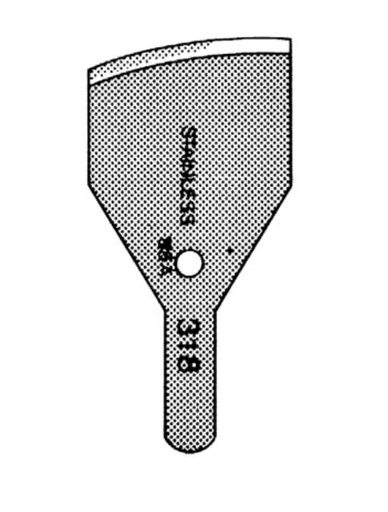 [97-1400] Sklar Instruments Blade, CVD Edge, Nonsterile, #318, 12/bx