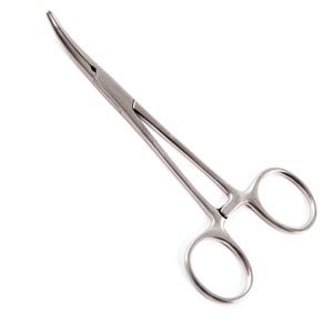 [96-2563] Sklar Instruments Kelly Hemostatic Forceps, 5-1/2", Curved, 25/cs