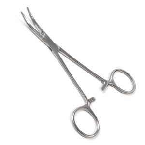 [17-2155] Sklar Instruments Kelly Forcep, Curved, 5.5"