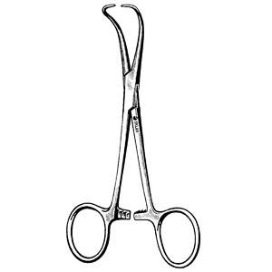 [47-2935] Sklar Instruments Backhaus Towel Clamp, 3.5"