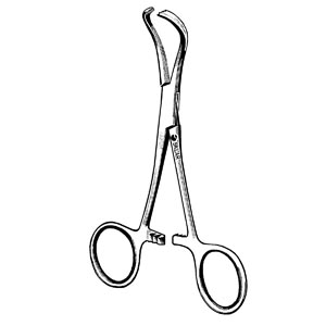 [47-2852] Sklar Instruments Lorna-Edna Towel Clamp, 5.25"