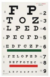 [3061] Dukal Corporation Illuminated Snellen Eye Test Chart, 20 ft