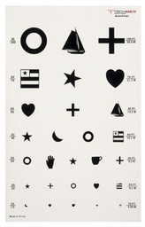 [3063] Dukal Corporation Illuminated Kindergarten Eye Test Chart, 20 ft