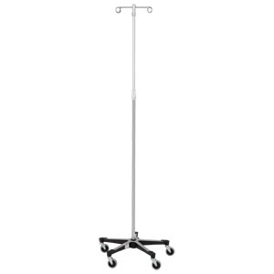 [0537792000] Blickman Industries IV Stand, 2 Hook, 5 Leg Base On Casters