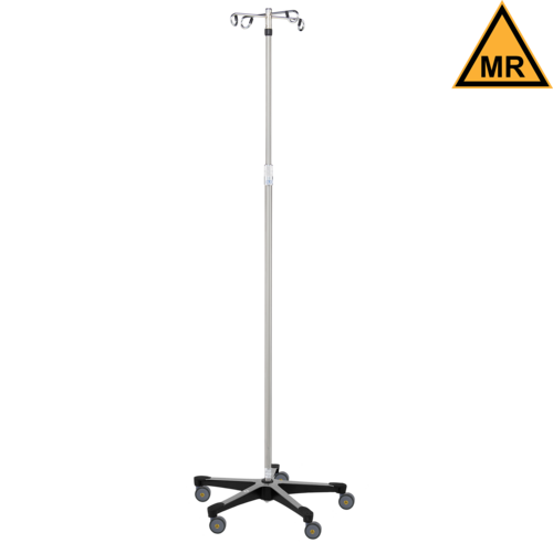 [0537792004] Blickman Industries IV Stand, 4 Hook, 5 Leg Base On Casters MRI Safe