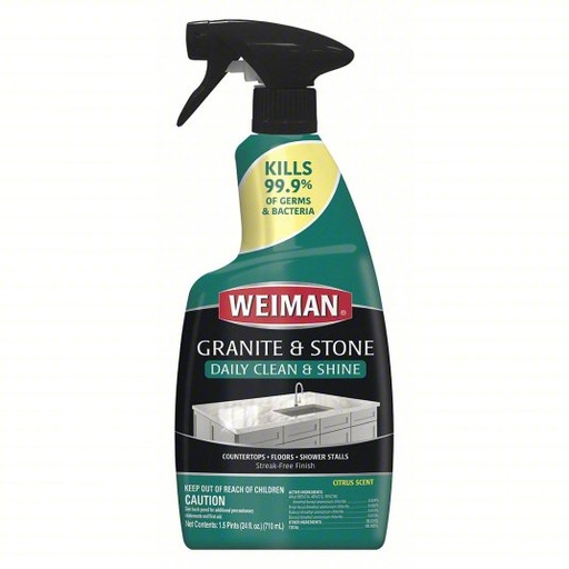 [109A] Micro-Scientific, USA Daily Clean & Shine Granite Cleaner, 24 oz, 6/cs