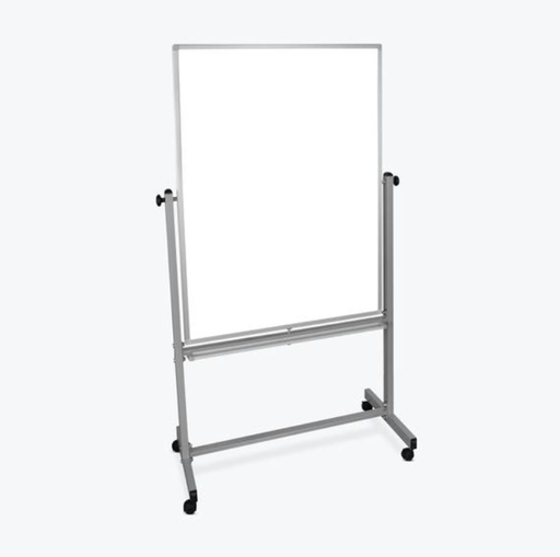 [MB3648WW] Luxor Dry Erase Magnetic Mobile White Board, 36x48, Double Sided