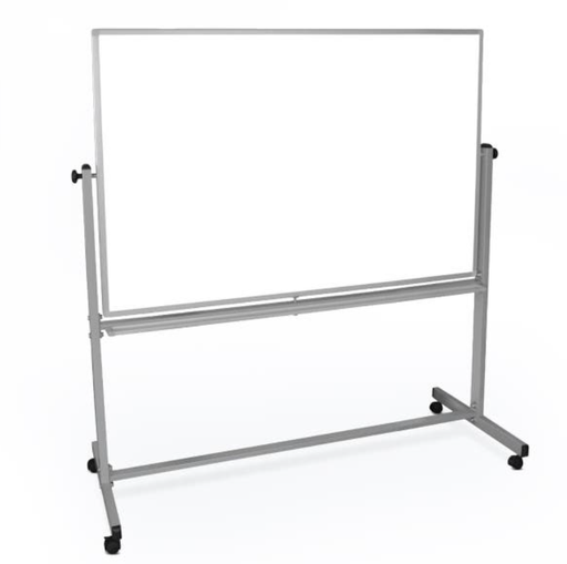 [MB6040WW] Luxor Dry Erase Magnetic Mobile White Board, 60x40, Double Sided