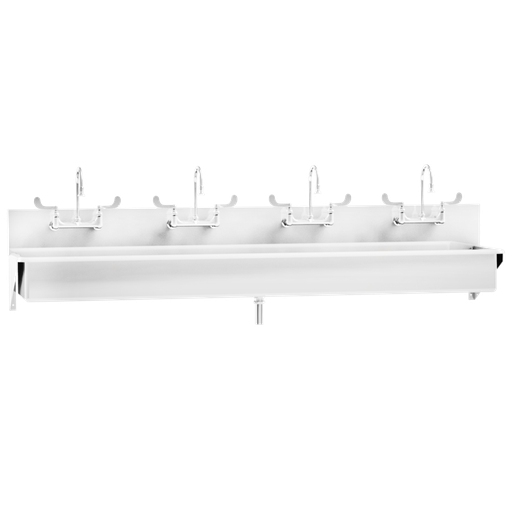 [1317881004] Blickman Industries Windsor Scrub Sink, (4) Place, Elbow Action Control