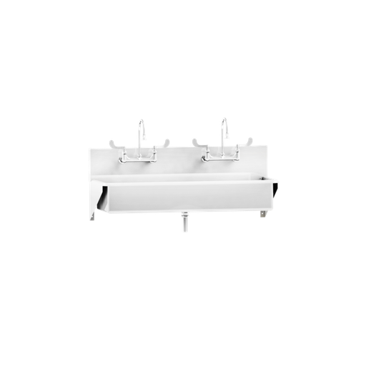[1317879004] Blickman Industries Windsor Scrub Sink, (2) Place, Elbow Action Control