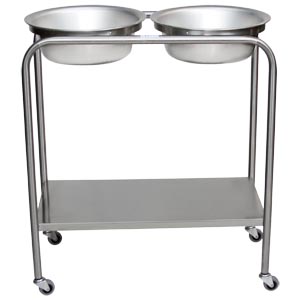 [0727808000] Blickman Industries Snyder Double Basin Solution Stand w/Basin