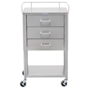 [0237857000] Blickman Industries Saturn Table, 20"W x 34"H x 16"D, (3) Drawers