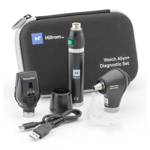 [71-SM2LXU] Hillrom Diagnostic Set, Macroview Otoscope, 117 LED, Lithium-Ion