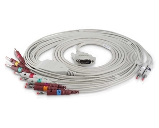 [01.57.107582] Edan Diagnostics ECG Cable, 12-Lead, Snap Style, AHA