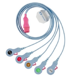 [33136R36] Cardinal Health Radiolucent Leadwire, 5 Lead, 36", 10/bx, 100 bx/cs