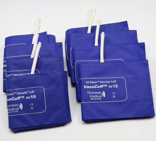 [CUFF-SET-440] Newman Medical Vascular Cuff Set, EZ Clean, 4x10cm, 4x12cm, 8/pk