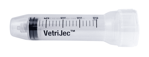 [8882-18] VetriJec Hard Pack Luer Lock Syringe, 6cc