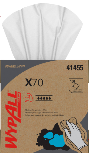 [41455] Kimberly-Clark Professional X70 Cloth, 9.1" x 16.8", White