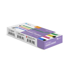 [UMA-9123-A] Dukal Corporation Bendable Brushes 6" Assorted, Regular & Fine