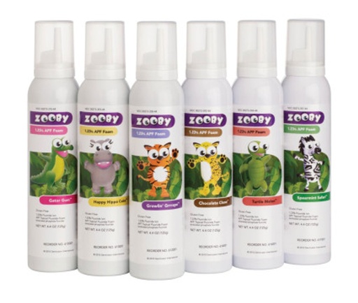 [612001] Young Dental Manufacturing Zooby APF Foam, 1.23%, Growlin' Grrrape®