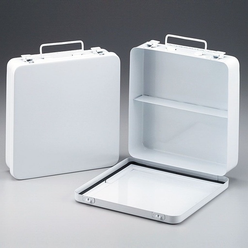 [M5020] First Aid Only Weatherproof Horizontal Metal Case with 1 Shelf & Gasket, 24/Unit