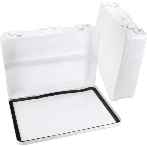 [M5021] First Aid Only Weatherproof Horizontal Metal Case with 1 Shelf & Gasket, 36/Unit