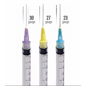 [URN-55230] Dukal Corporation Irrigation Needle Tips, Luer Lock, 30G, Notched, Blue