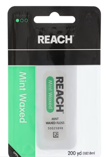 [211896300] LG H&H USA, Inc. Reach Waxed Mint Floss, 200 yd w/dispenser (140 cs/plt)