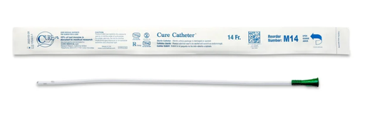 [M14C] Convatec Cure Catheter Uncoated, Coude, 14FR