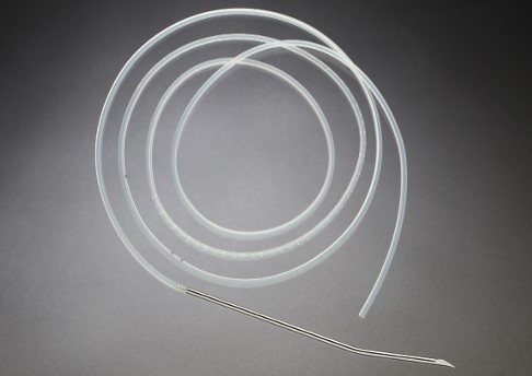 [SU130-1525] Cardinal Health PVC Round Drains, wo/Trocar, 19Fr, Center Perforation