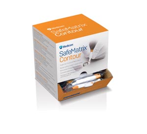 [30055] Medicom, Inc. Matrix Band, Disposable, Contour Wide, 6mm, Orange, 50 bands/bx