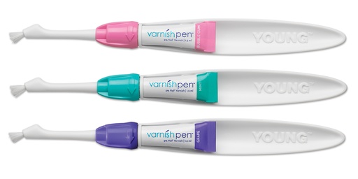 [295836] Young Dental Manufacturing Young™ Varnish Pen, 1.5mL, 5% NaF, Assorted, 90/bx