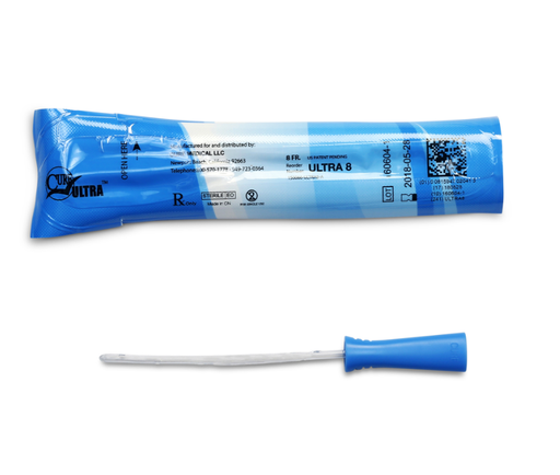 [ULTRA8] Convatec Cure Ultra Catheter, Female, Straight Tip, 8FR