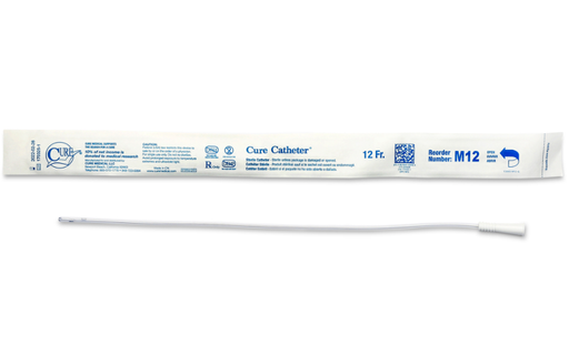 [M12] Convatec Cure Catheter Uncoated, 16" Male Straight Tip, 12FR