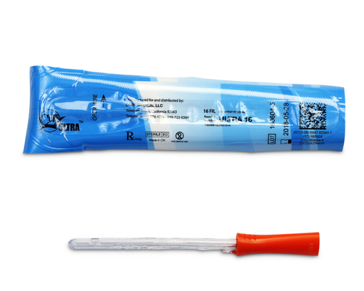 [ULTRA16] Convatec Cure Ultra Catheter, Female, Straight Tip, 16FR