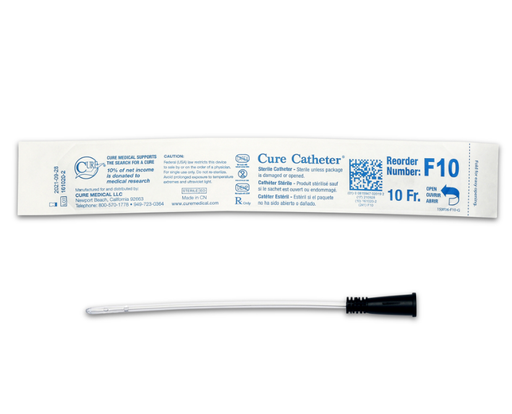 [F10] Convatec Cure Catheter, Female Uncoated, 6", Straight Tip, 10FR