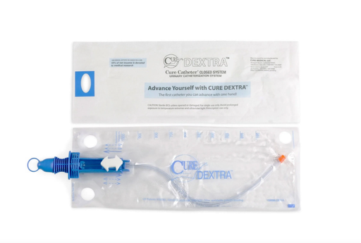[DEX12] Convatec Cure Detra Catheter, Closed System, 12FR, Straight Tip, Unisex, 90/cs