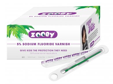 [296201] Young Dental Manufacturing Zooby Varnish, Happy Hippo Cake®, 5% Sodium Fluoride