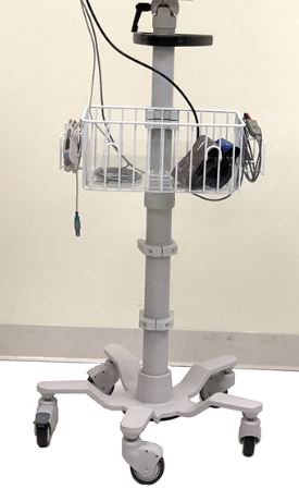 [2.987647-SBC-01] Schiller Americas, Inc. SG Rolling Stand, w/Basket (Base Plate 0-758003 Required)