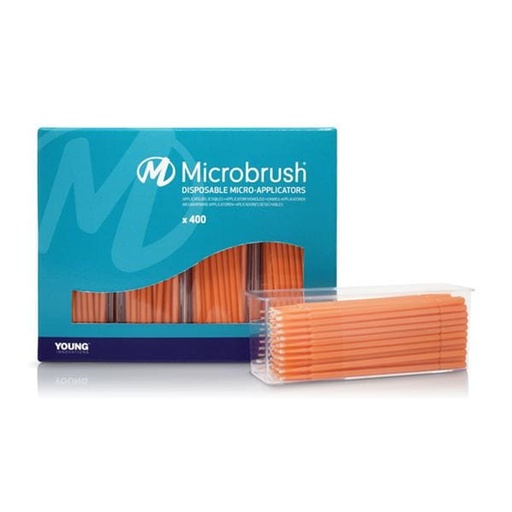 [PU400OR] Microbrush Corporation Microbrush® Plus Dispenser Refill Ultrafine, Orange, 400/pk