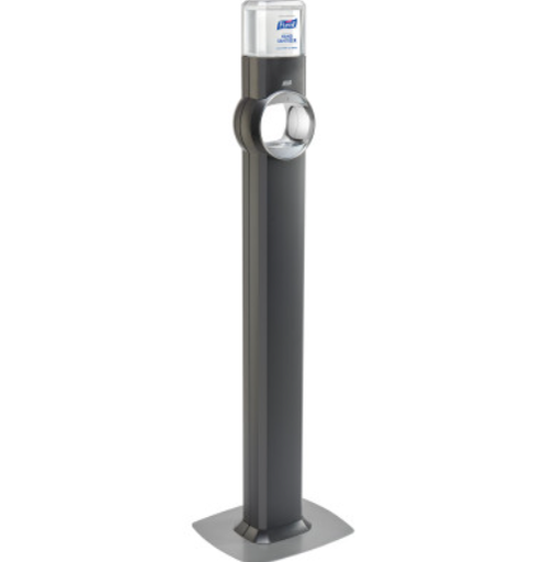 [7724-DS] GOJO Industries, Inc. Purell Floor Stand Dispenser, Graphite (Dispenser Included)