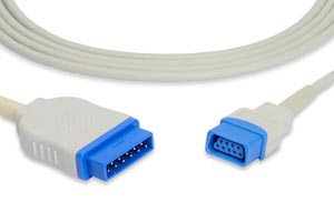 [E708-1110] Cables and Sensors SpO2 Adapter Cable, 220cm, Datex Ohmeda Compatible w/ OEM: TS-G3