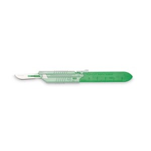 [RCRSS10] Myco Medical Scalpel, Retractable Sheath, with Technocut Premium Blade #10, Sterile