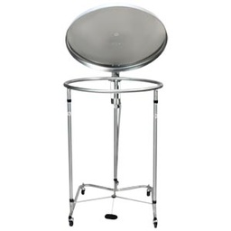 [092877320P] Blickman Industries Hamper 25&quot; DIA Round Foot Operated Pneumatic Top Stainless Steel