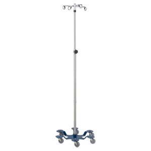 [0561370400] Blickman Industries IV Stand, 4 Hook, 6 Leg, Powder Coated Low Center of Gravity Base